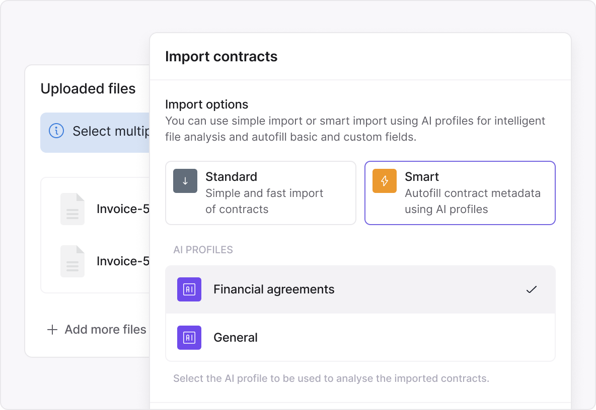 A dashboard displaying imported contract data - Join a live product demo of the Inhubber platform with CEO Dr. Elena Mechik