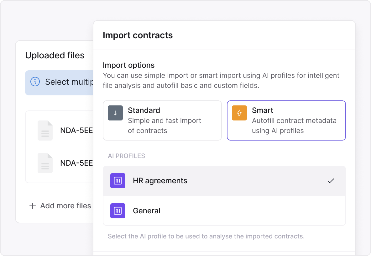 A dashboard displaying imported contract data - Join a live product demo of the Inhubber platform with CEO Dr. Elena Mechik