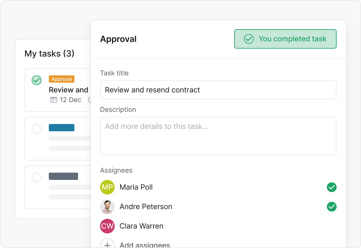 A dashboard streamlining contract approvals - Join a live product demo of the Inhubber platform with CEO Dr. Elena Mechik