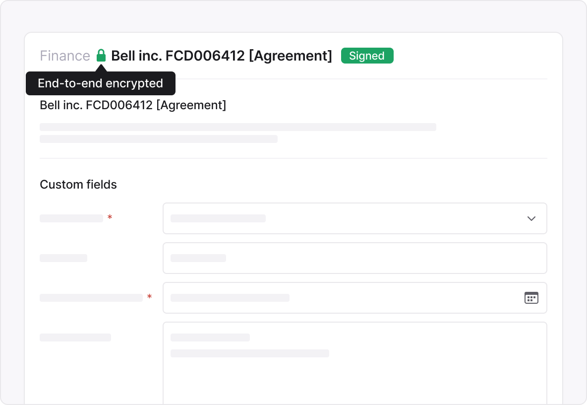 Eine sichere cloudbasierte Plattform mit Blockchain-Verschlüsselung, die die Integrität und Vertraulichkeit der Verträge gewährleistet - Alles, was Sie für eine effektivere Arbeit mit Verträgen benötigen