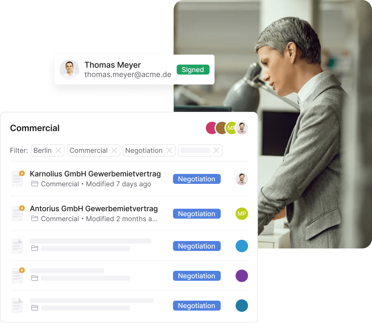 A visual representation of smart contract execution using blockchain, ensuring security and transparency - Join a live product demo of the Inhubber platform with CEO Dr. Elena Mechik